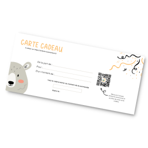La carte cadeau est le meilleur moyen de faire plaisir à un proche, un collègue... sans se tromper ! C'est une valeur sûre et adaptée à tous les budgets.