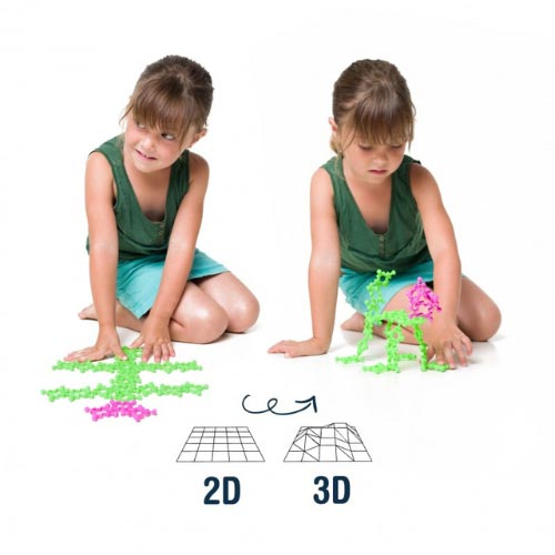 enfants-autonomes-Clip-it-Structure-50-pieces-1 STRUCTURE est un jeu de construction basé sur 1 pièce unique. L’assemblage par rotule donne libre cours à la créativité, pour tout construire !
