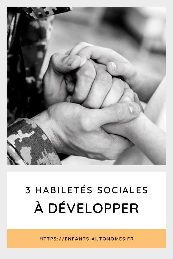 Les habiletés sociales, c'est quoi ? Ce sont des attitudes et des comportements qui permettent à nos enfants d'interagir du mieux possible !