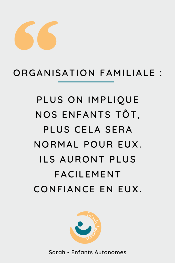 Envie d'une organisation familiale simple et efficace ? Voici 7 principes clés faciles à mettre en place et qui implique toute la famille !
